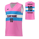 Basketball Jersey Horizontal Strips - Pink